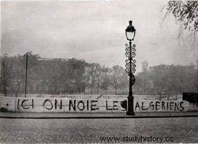 17 de octubre de 1961:represión sangrienta en París. 