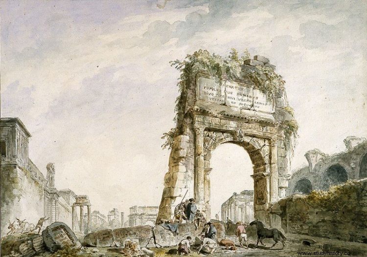 폐허의 화가 휴버트 로버트(Hubert Robert) 