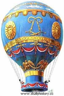 Invención del primer globo aerostático (4 de junio de 1783) 