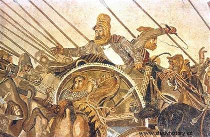 El mosaico de la batalla de Issos (siglo II a.C.) 