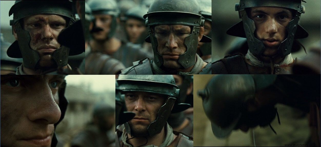 Filmando el rostro de la batalla romana. La humanización del legionario en el cine 