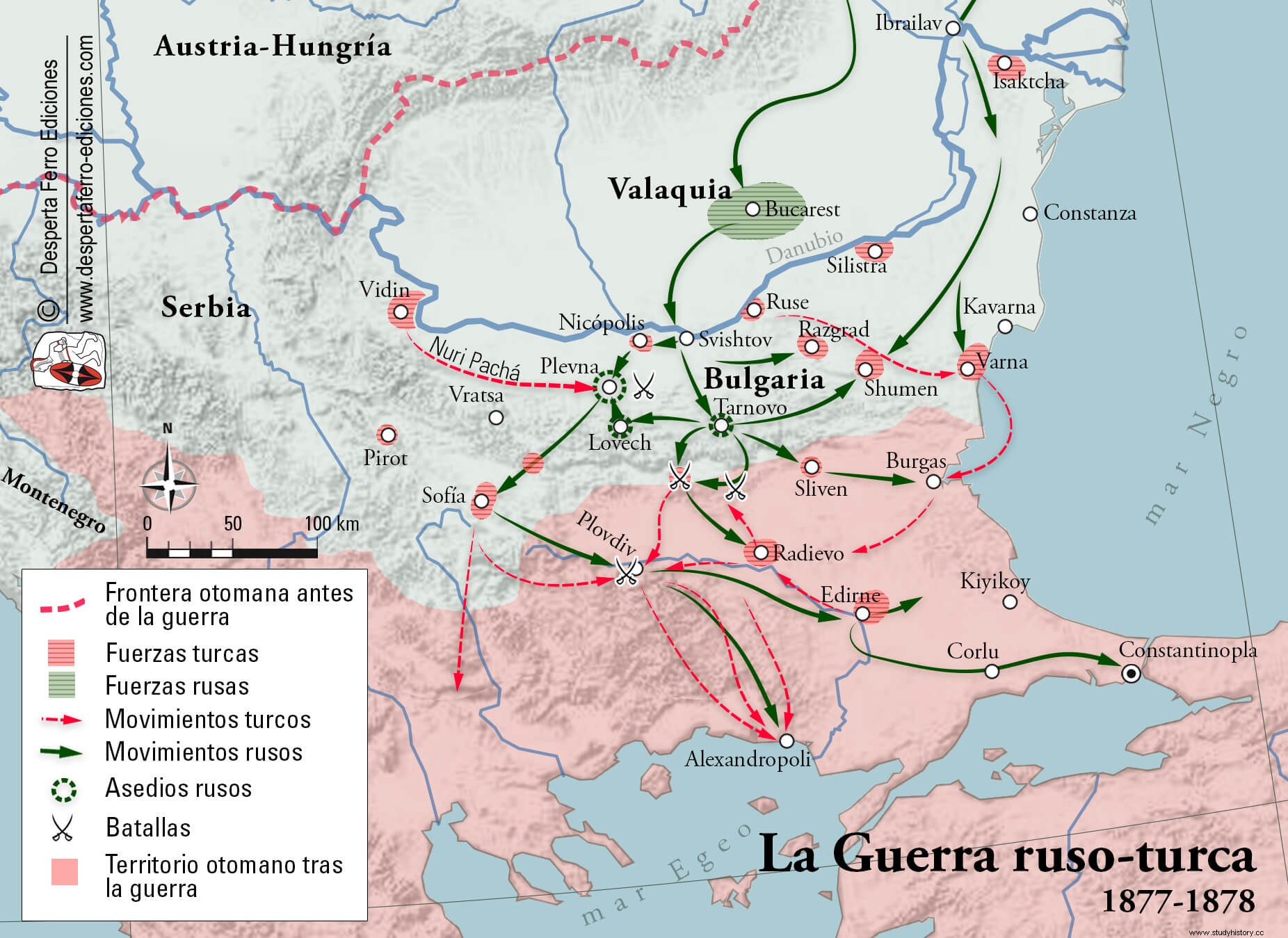 皇帝がコンスタンティノープルに到着したとき。 1877年から1878年の露土戦争 