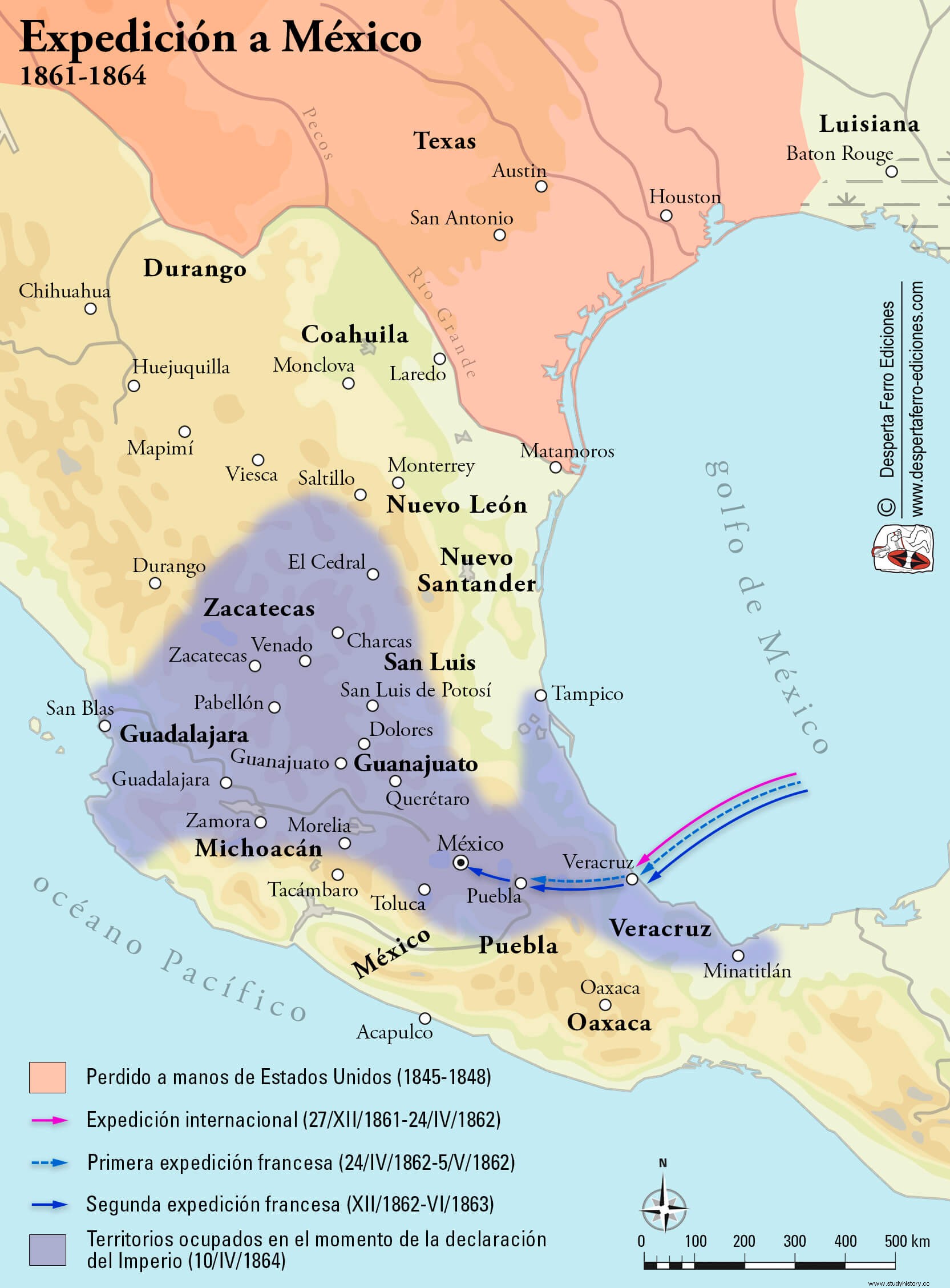 La intervención francesa en México y el Segundo Imperio de Maximiliano I (1862-1867) 