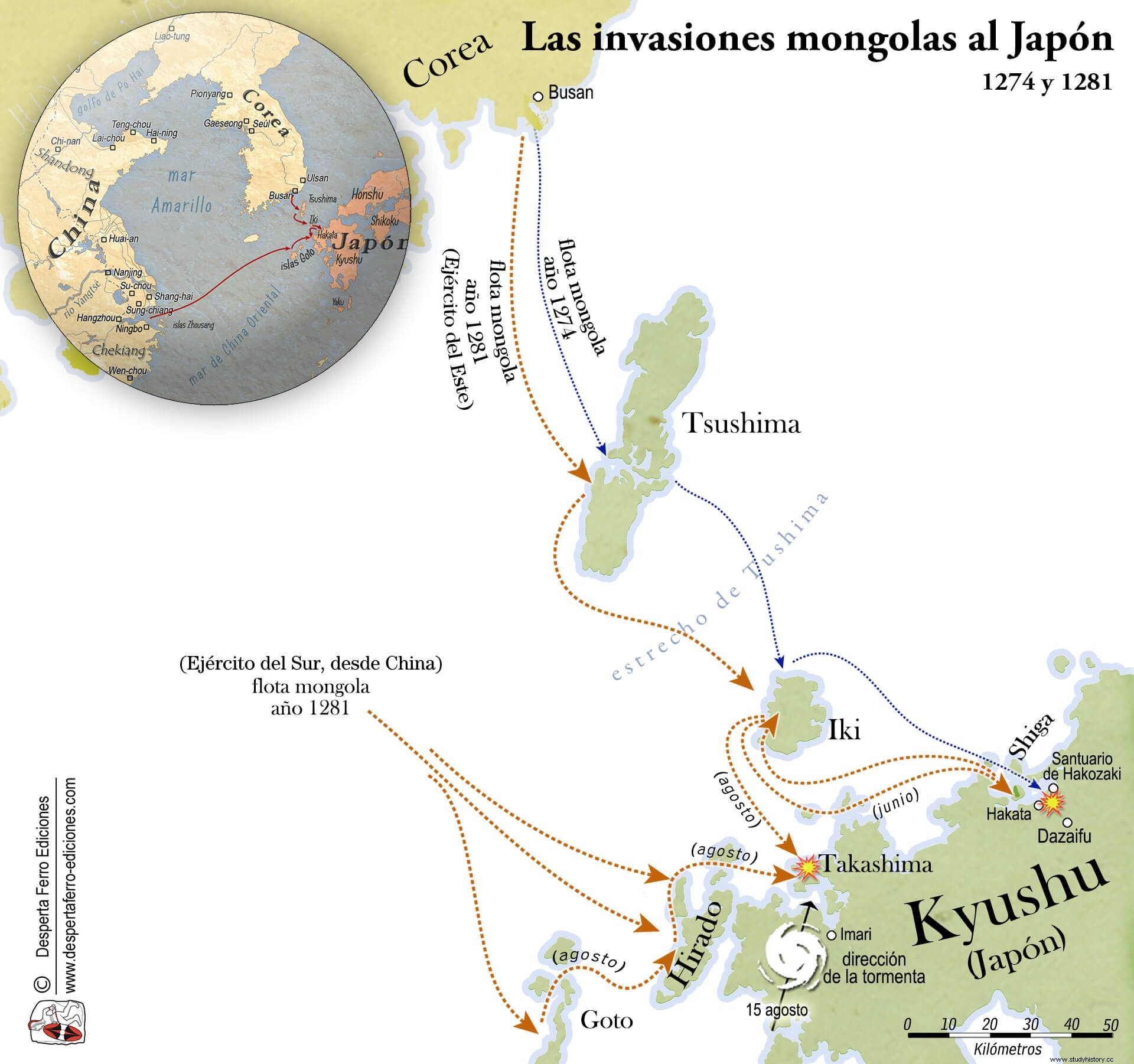 viento divino. Las invasiones mongolas a Japón 