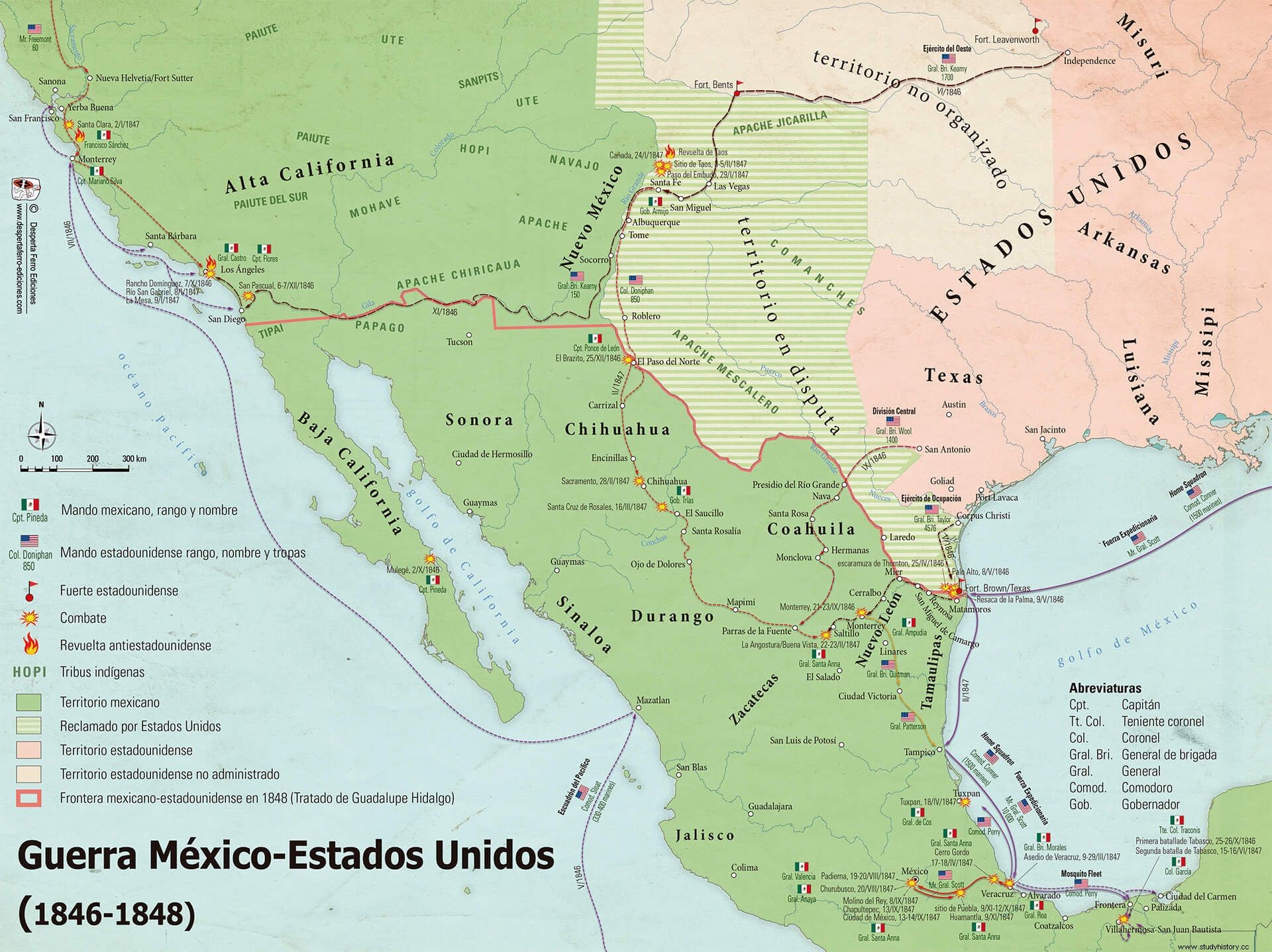 La guerra entre México y Estados Unidos (1846-1848) 