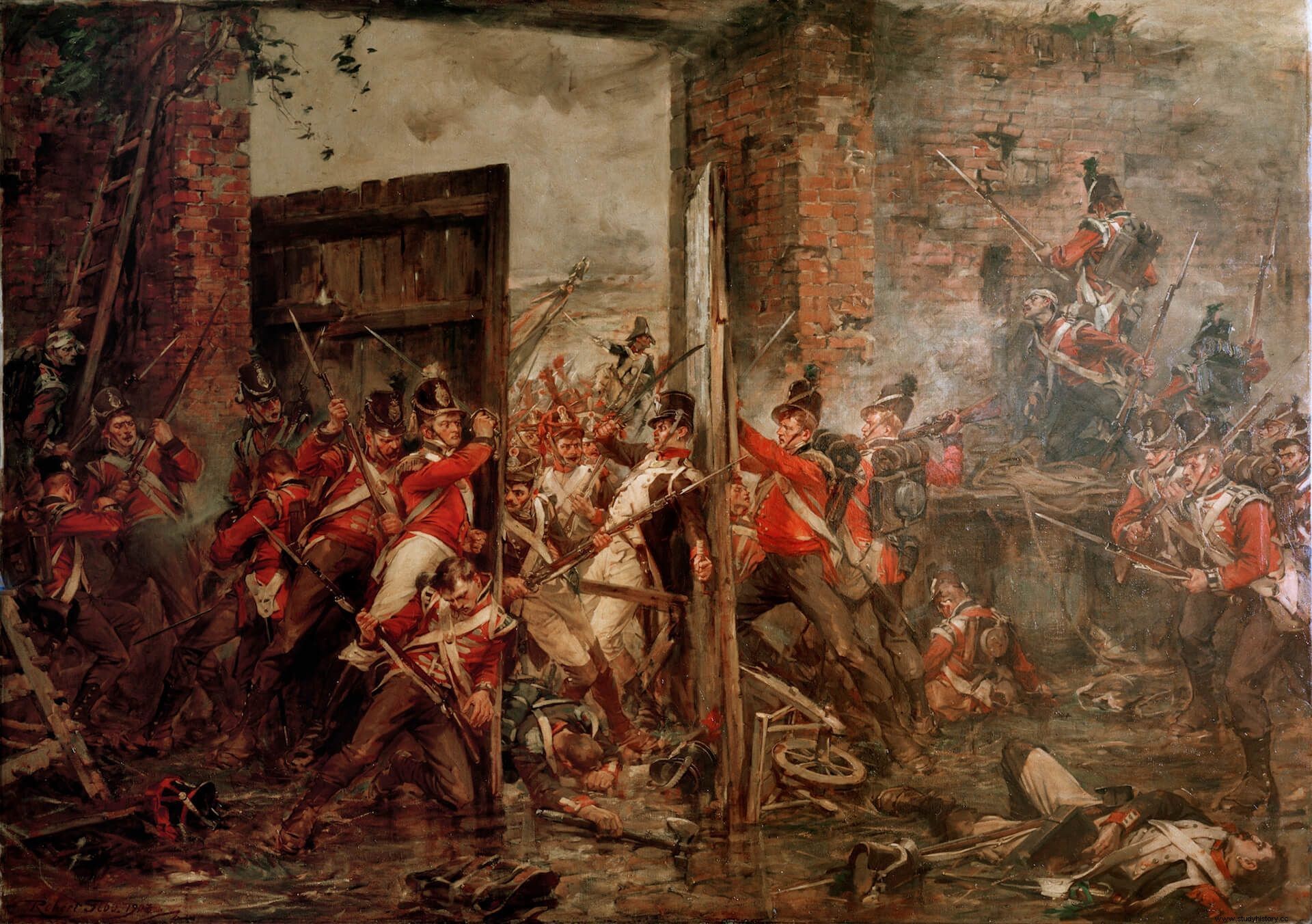 Las puertas de Hougoumont, Waterloo 1815 