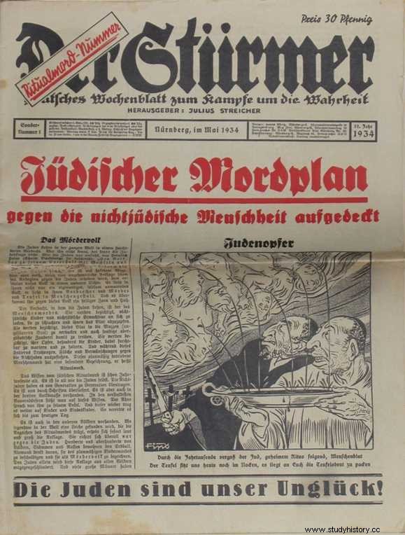 Editorial del periódico  Der Stürmer  