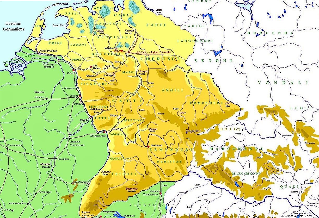 Roma contra los bárbaros, la conquista de Alemania. 