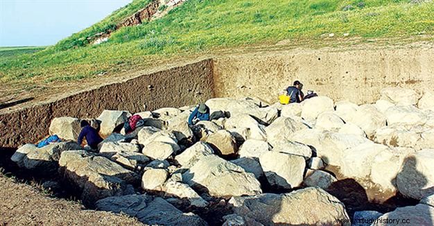 Los restos de la antigua Zippalanda hitita y el templo de su dios de la Tormenta. 