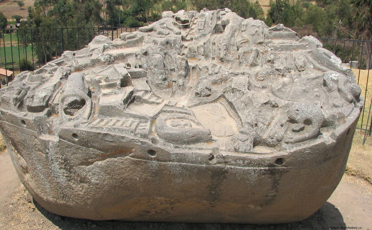 La Piedra Sayhuite, un mapa en relieve tridimensional encontrado en un sitio inca 