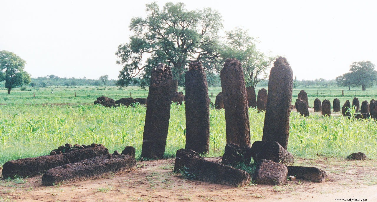 세계에서 가장 큰 거석 단지 집단인 세네감비아 스톤 서클(Senegambia Stone Circles) 