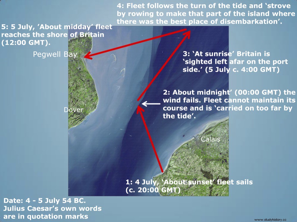 Первые археологические свидетельства места высадки Юлия Цезаря в Британии. 
