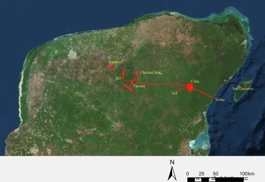 Tecnología moderna revela secretos sobre el gran camino blanco de los mayas 