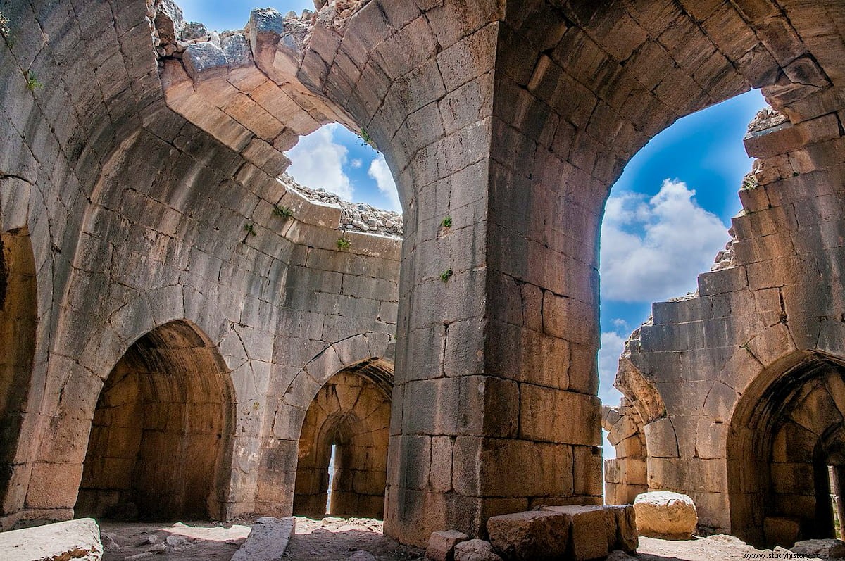 제6차 십자군을 막기 위해 건설한 이슬람 성 니므롯 요새(Nimrod Fortress) 