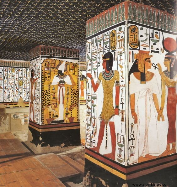 QV66, el hipogeo más bello del Valle de las Reinas y tumba de Nefertari 