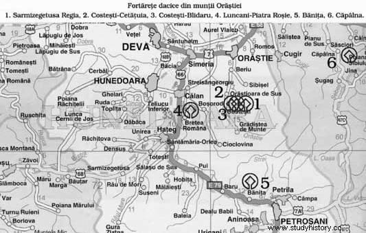 Las fortalezas de las montañas de Orastia, el sistema dacio de protección contra la conquista romana 