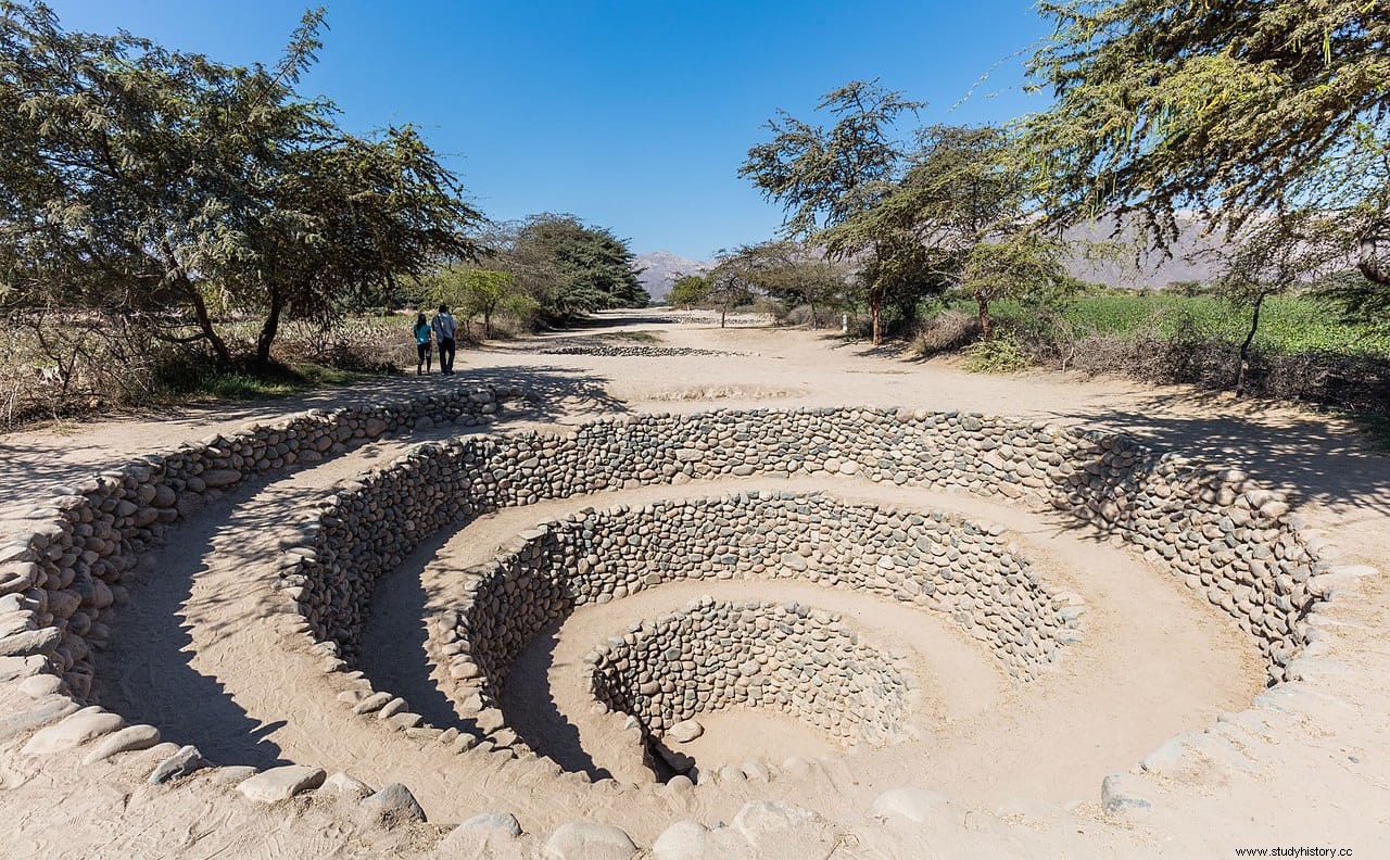 ペルーのナスカ文化が生み出したカンタロックの地下水道 