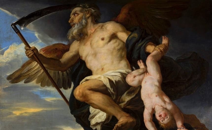 Cuando Euhemero de Mesina encontró el registro del nacimiento y muerte de Zeus, Urano y Cronos 