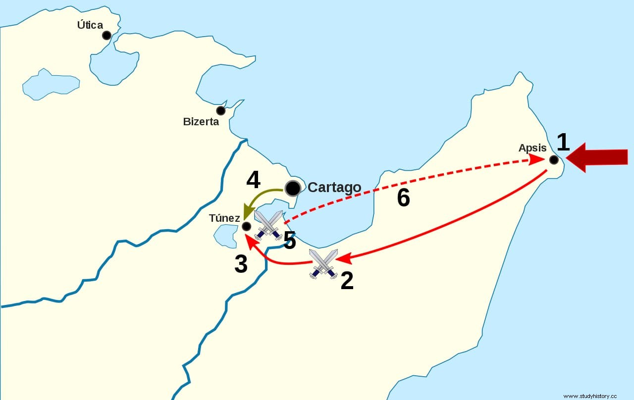 Xantipo, el general espartano al servicio de Cartago que impidió que la ciudad fuera conquistada por los romanos. 