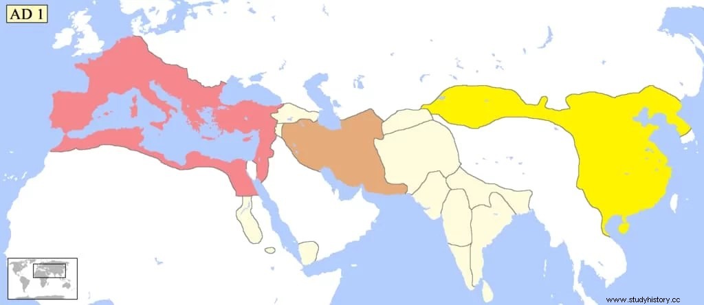 目的地に到達しなかった、古代ローマ帝国における最初で唯一の中国大使館 