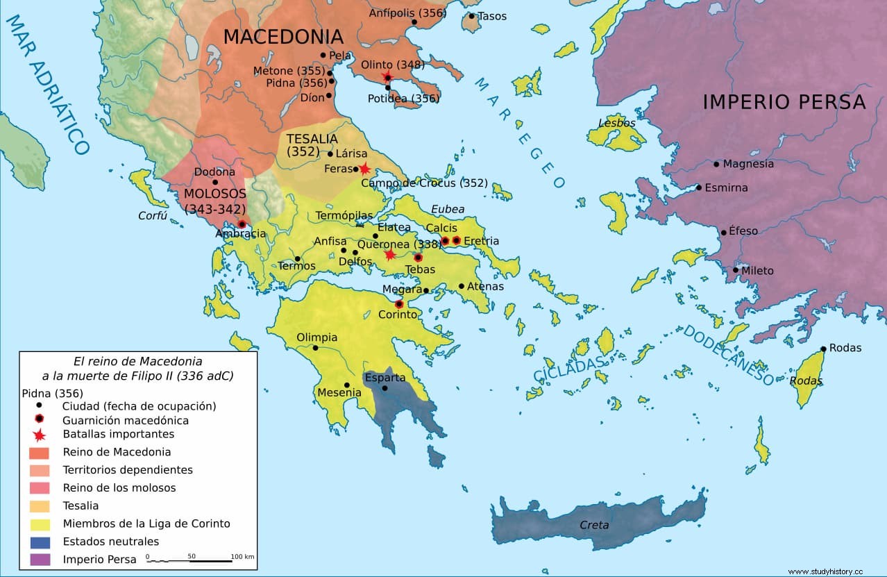 Queronea, la batalla que permitió a Felipe de Macedonia dominar toda Grecia 