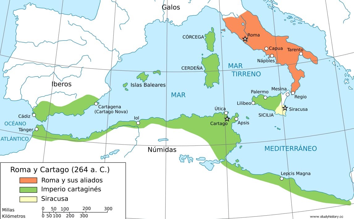 El largo asedio romano de Lilibea, último bastión cartaginés en Sicilia durante la Primera Guerra Púnica 