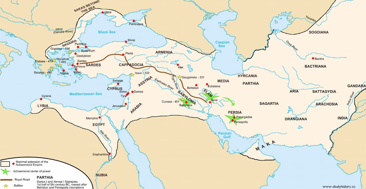 El Camino Real Persa, el camino construido por Darío I en el siglo V a.C. que conectó todo el imperio 