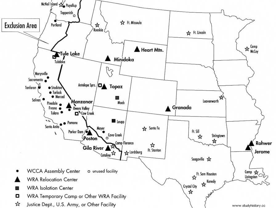 Nisei, japoneses americanos internados en campos de su propio país 