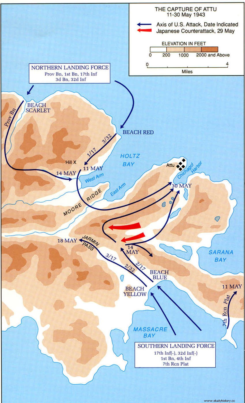 第二次世界大戦で北米で唯一戦われたアッツ島 