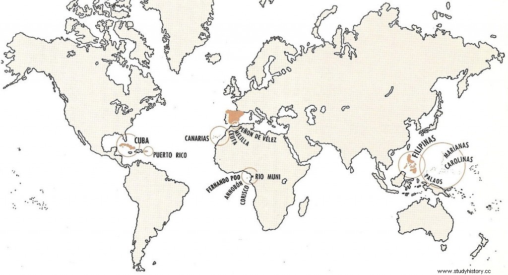 Lo último de Filipinas:el fin del imperio español de ultramar. 