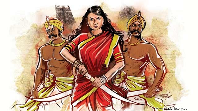 Rani Velu Nachiyar,  la mujer valiente  