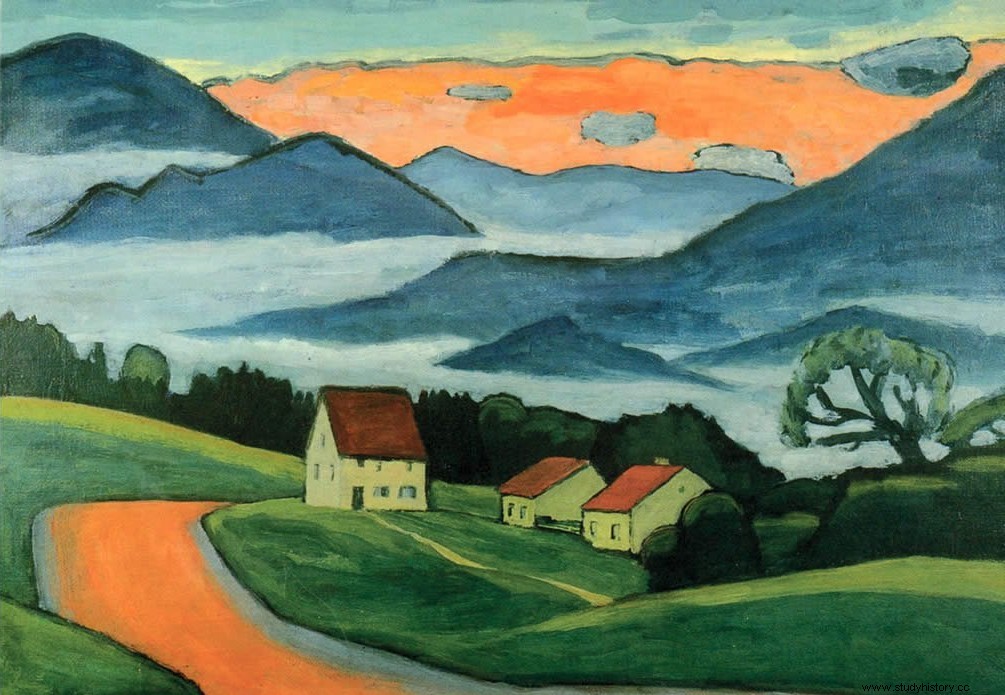 저명한 표현주의 화가 가브리엘레 뮌터(Gabriele Münter) 