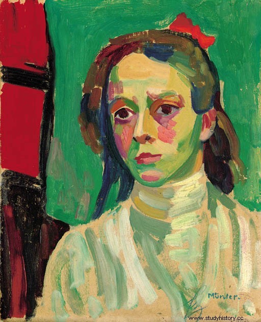 저명한 표현주의 화가 가브리엘레 뮌터(Gabriele Münter) 