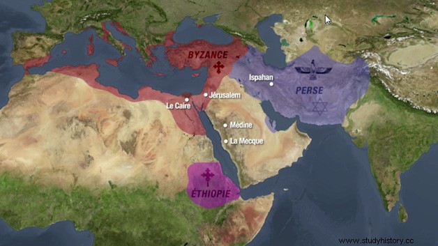 570年から634年まで:ムハンマドとイスラム教の創設 