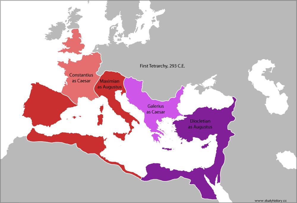 ローマ帝国の4分割統治（テトラルキア）の始まりから終わりまで徹底解説！ 