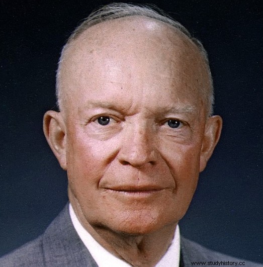 Dwight D. Eisenhower, 34º presidente de los Estados Unidos, que llevó a los aliados a la victoria 