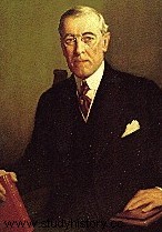 Woodrow Wilson, 28º presidente de Estados Unidos, ama la paz y crea la Sociedad de Naciones 