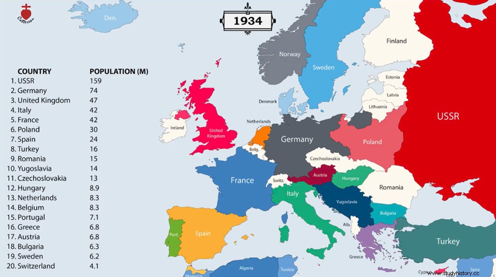 ヨーロッパの国々の国境は毎年こうして変わっていく 