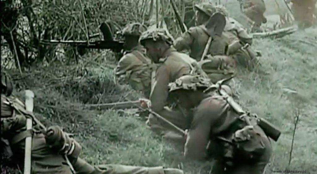 Una película colorida desde los frentes de la Segunda Guerra Mundial 