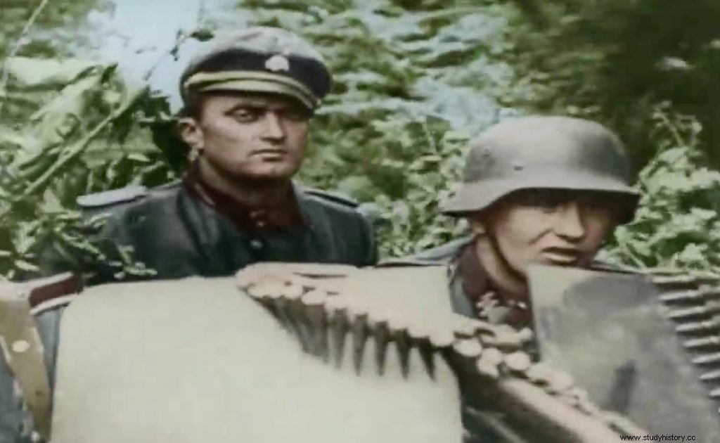 Una película colorida desde los frentes de la Segunda Guerra Mundial 