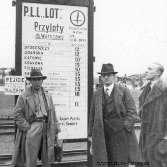 Precios de los billetes de avión en la Polonia de antes de la guerra. ¿Tu bisabuelo volaba en avión? 