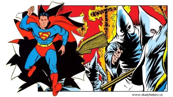 Superman contra el Ku Klux Klan. Stetson Kennedy, como el superhéroe del cómic, ocultó su identidad para luchar contra el mal 