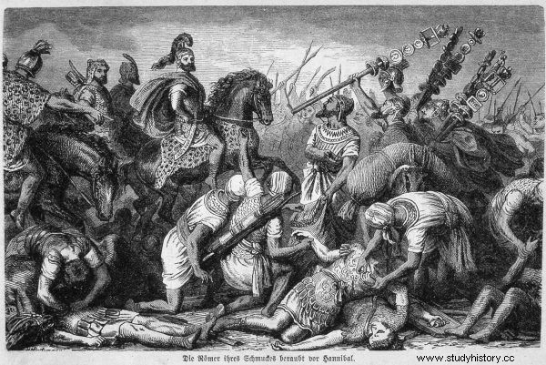 Batalla de Cannas en 216 a. C. La mayor matanza del mundo antiguo 