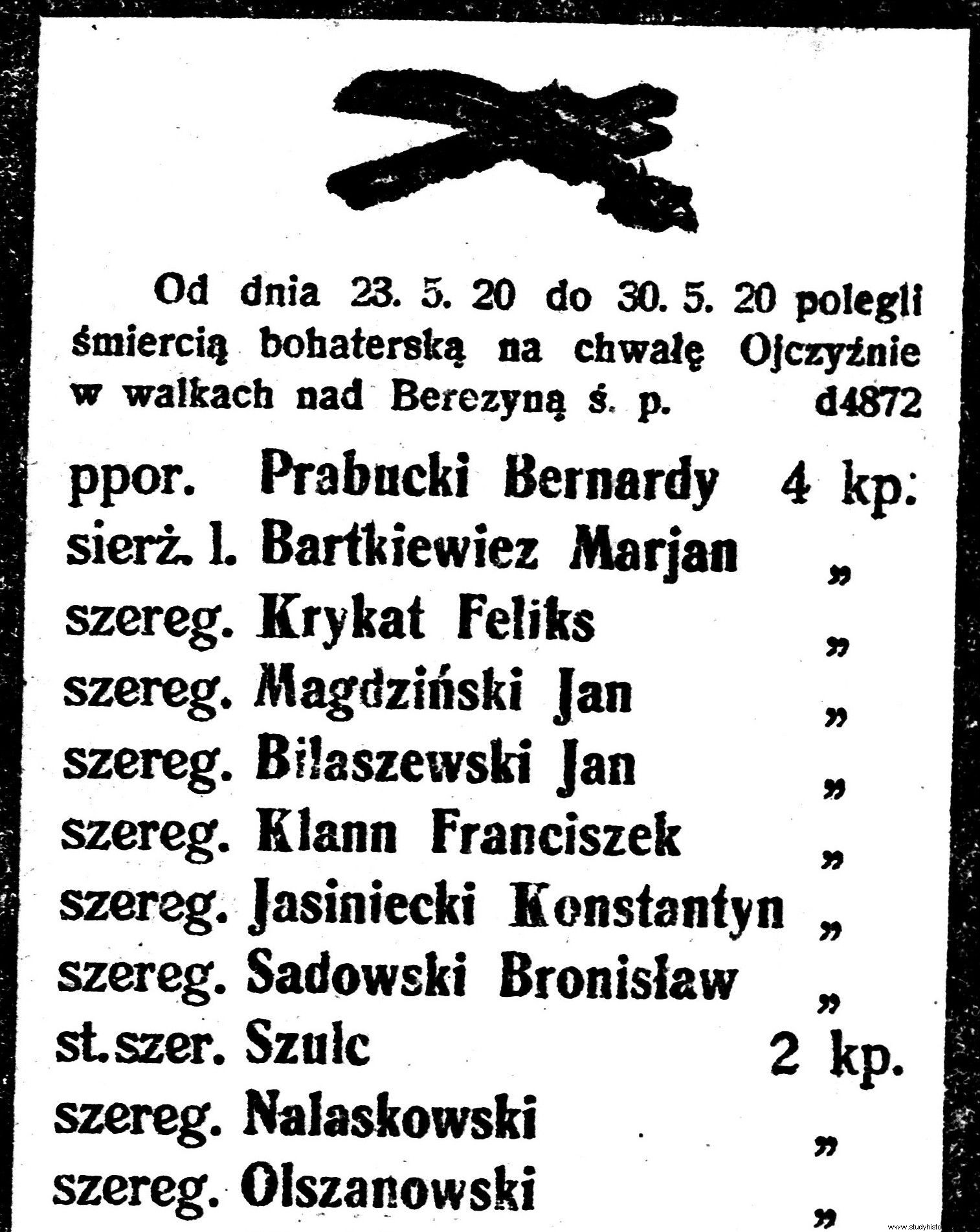  Había el cuerpo de un sargento sobre el cuerpo del segundo teniente, y encima el cabo . Sangrienta batalla polaco-polaca de Berezina en 1920 