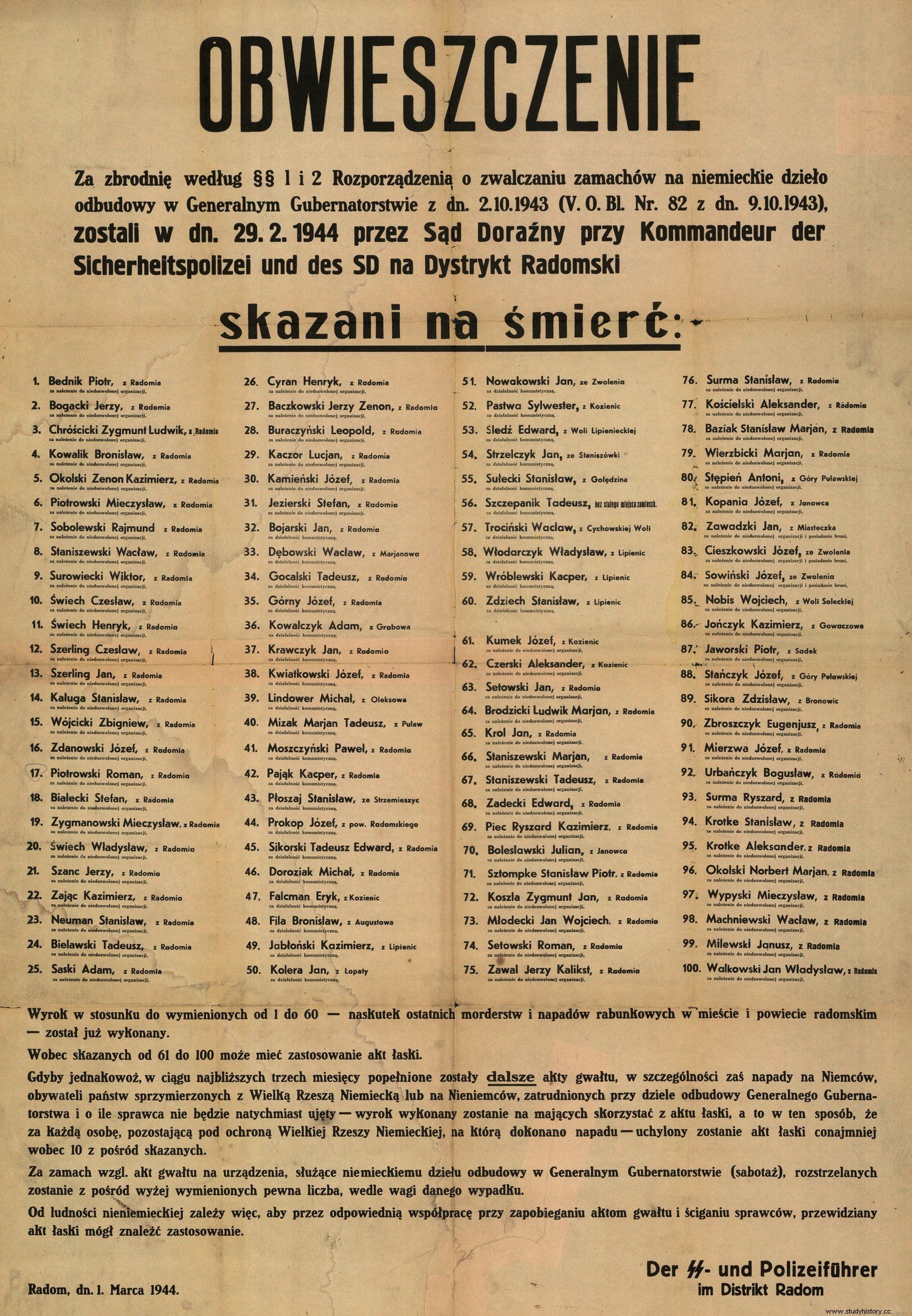 ¿Por qué podría haber perdido la vida bajo la ocupación alemana? 