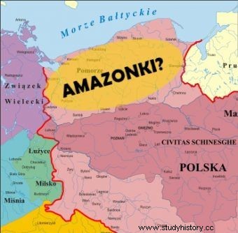 ¿La Polonia de Mieszko I era adyacente a… la ciudad de las Amazonas? 