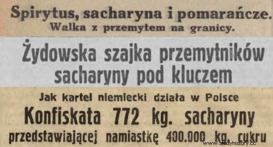 До войны все ввозилось контрабандой. Даже подсластитель. И люди на этом заработали! 