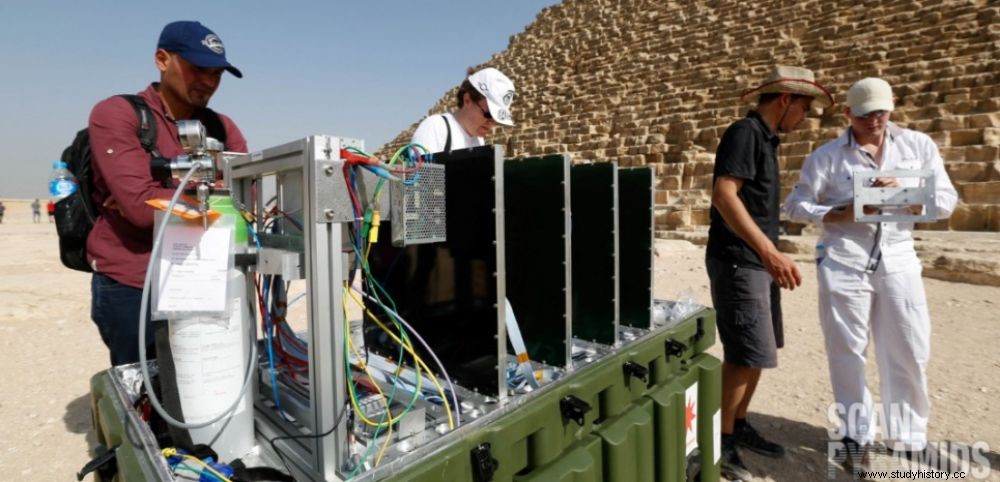 ScanPyramids:Kheops escudriñado por muones 