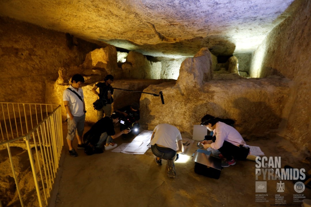 ScanPyramids:Kheops escudriñado por muones 