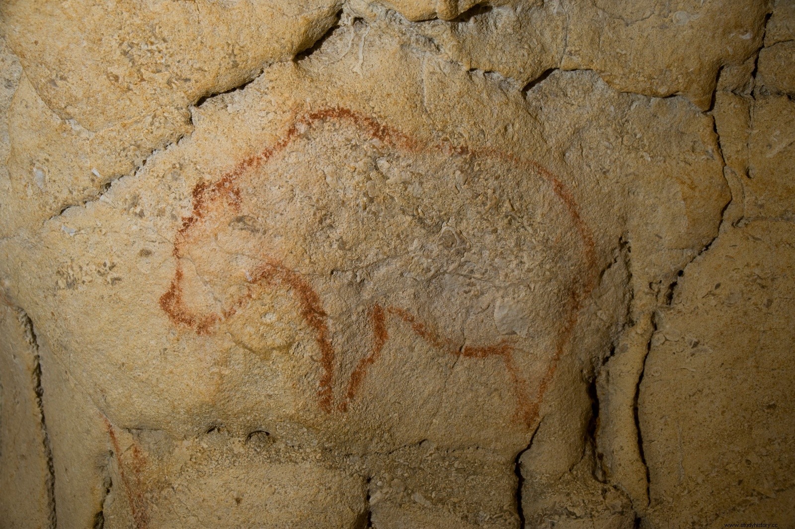 1.ª modelización cronológica de la larga historia de la cueva de Chauvet 